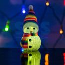 Фигура светодиодная "Снеговик" 10см, RGB2