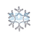 Фигура "Снежинка" цвет теплый белый, размер  45*38 см  NEON-NIGHT2