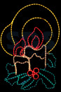 Фигура "Две свечи", размер 100*75 см  NEON-NIGHT2