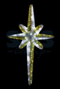 Фигура "Звезда 8-ми конечная",  LED подсветка  высота 180см, бело-золотая  NEON-NIGHT