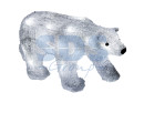 Акриловая светодиодная фигура "Медведь" 34,5х12х17 см, 4,5 В, 3 батарейки AA (не входят в комплект), 24 светодиода, NEON-NIGHT2