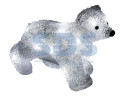 Акриловая светодиодная фигура "Медвежонок" 24х11х18 см, 4,5 В, 3 батарейки AA (не входят в комплект), 16 светодиодов, NEON-NIGHT 513-3122