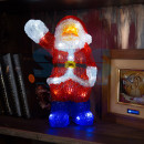 Акриловая светодиодная фигура "Санта Клаус приветствует" 30 см, 40 светодиодов, IP44 понижающий трансформатор в комплекте, NEON-NIGHT3