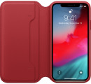 Чехол-книжка Apple "Leather Folio" для iPhone X красный MRQD2ZM/A2