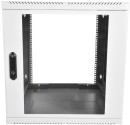 Шкаф телекоммуникационный настенный разборный 9U (600х520), съемные стенки, дверь стекло2