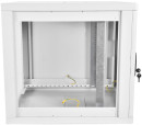 Шкаф телекоммуникационный настенный разборный 9U (600х520), съемные стенки, дверь стекло4