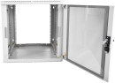 Шкаф телекоммуникационный настенный разборный 9U (600х520), съемные стенки, дверь стекло5