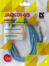 Аудио-кабель JACK01-03 Синий JACK M- JACK M, 1,2м3