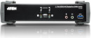 Переключатель KVM ATEN  CS1922-AT-G Переключатель, электрон., KVM+Audio+USB 3.0,  1 user USB+DP =>  2 cpu USB+DP, со шнурами DP 2x1.5м.+USB 2х1.8м., 32