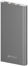 Мобильный аккумулятор Hiper MPX10000 Li-Pol 10000mAh 3A+3A+1A серый 2xUSB2