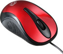 Мышь проводная Oklick 385M чёрный красный USB2