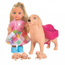 Кукла Evi Еви с собачкой и щенками 12 см 5733072