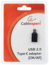 Переходник USB 2.0 Type-C Cablexpert A-USB2-CMAF-01 черный4