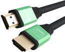 Кабель HDMI 1.2м Green Connection GCR-50961 круглый зеленый