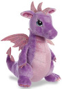Мягкая игрушка дракон Aurora 30 см фиолетовый плюш синтепон текстиль 170415B2