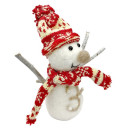 Фигурка Снеговик в красном 19*7*15 см2