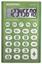 Калькулятор карманный Assistant AC-1116 8-разрядный зеленый