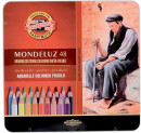 Набор карандашей акварельных MONDELUZ, металлическая подарочная упаковка, 48 цв.