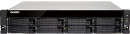 SMB QNAP TS-863XU-RP-4G  NAS, 8-tray w/o HDD, Quad-core 64-bit AMD 2.0GHz, 4GB DDR3L (1x4GB ) up to 16GB (2x8GB ),1x 10G LAN RJ45, 4x1GbE LAN, 2U Rackmount, 2x250W PSU.  W/o rail kit RAIL-B022