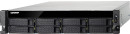 SMB QNAP TS-863XU-RP-4G  NAS, 8-tray w/o HDD, Quad-core 64-bit AMD 2.0GHz, 4GB DDR3L (1x4GB ) up to 16GB (2x8GB ),1x 10G LAN RJ45, 4x1GbE LAN, 2U Rackmount, 2x250W PSU.  W/o rail kit RAIL-B023
