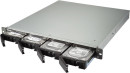 SMB QNAP TS-463XU-RP-4G  NAS, 4-tray w/o HDD, rackmount, 2xPSU, Quad-сore AMD 2.0 GHz, 4GB DDR3L (1x4GB ) up to 16GB (2x8GB ),1x 10G LAN RJ45, 4x1GbE LAN, 2U Rackmount, 2x250W PSU. W/o rail kit RAIL-B024