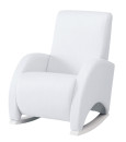 Кресло-качалка с Relax-системой Micuna Wing Confort (white/leatherette white)