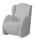 Кресло-качалка с Relax-системой Micuna Wing Flor (white/leatherette grey)