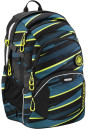 Школьный рюкзак светоотражающие материалы Coocazoo JobJobber2: Wild Stripe 30 л черный бирюзовый 00183620