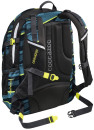 Школьный рюкзак светоотражающие материалы Coocazoo JobJobber2: Wild Stripe 30 л черный бирюзовый 001836202