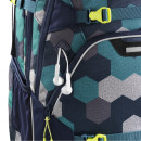 Школьный рюкзак светоотражающие материалы Coocazoo ScaleRale: Blue Geometric Melange 30 л синий бирюзовый 001836083