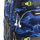 Школьный рюкзак светоотражающие материалы Coocazoo ScaleRale: Brush Camou 30 л синий 001836123