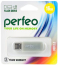 Perfeo USB Drive 16GB C03 Gray PF-C03GR0162