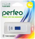 Perfeo USB Drive 16GB S03 White PF-S03W0162