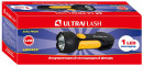 Ultraflash LED3828   (фонарь аккум 220В, черный/желтый, 1LED 0,5Вт, SLA, пласт, склад. вил коробка)3