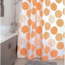 Штора для ванной комнаты MILARDO 850P180M11  180х200см полиэстер Orange Dots