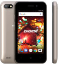 Смартфон Digma HIT Q401 3G золотистый 4" 8 Гб Wi-Fi GPS 3G Bluetooth HT4039PG3