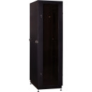 Шкаф 19" напольный 42U 600x800, дверь со стеклом, чёрный, 3ч, NT PRACTIC2 MG42-68 B
