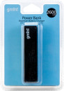 Внешний аккумулятор Power Bank 2600 мАч Gmini GM-PB026-B черный
