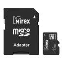 Флеш карта microSD 4GB Mirex microSDHC Class 4 (SD адаптер)2