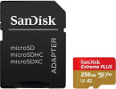 Флеш карта microSD 256GB SanDisk microSDXC Class 10 UHS-I A2 C10 V30 U3 Extreme Plus (SD адаптер) 170MB/s2