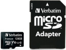 Флеш карта microSD 128GB Verbatim microSDHC Class 10 UHS-I (SD адаптер) Premium2
