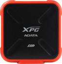 Твердотельный диск 512GB A-DATA SD700X, External, USB 3.1, [R/W -440/430 MB/s] 3D-NAND, красный/черный