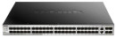 Коммутатор D-Link DGS-3130-54S/A1A Управляемый стекируемый коммутатор 3 уровня с 48 портами 1000Base-X SFP, 2 портами 10GBase-T и 4 портами 10GBase-X