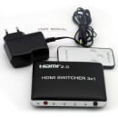 Переходник HDMI ORIENT HS0301H-2.0 черный 307502