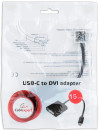 Переходник DVI 0.15м Cablexpert A-CM-DVIF-01 круглый черный2