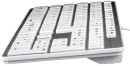 Клавиатура проводная HAMA Rossano USB белый серебристый R10504532