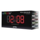 Perfeo LED часы-будильник "LUMINOUS", черный корпус / красная подсветка (PF-663)2