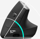 Мышь беспроводная Logitech MX Vertical Mouse Graphite чёрный USB + Bluetooth 910-0054484