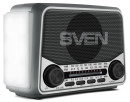 АС SVEN SRP-525, серый (3 Вт, FM/AM/SW, USB, microSD, фонарь, встроенный аккумулятор)3
