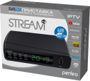 Perfeo DVB-T2/C приставка "STREAM" для цифр.TV, Wi-Fi, IPTV, HDMI, 2 USB, DolbyDigital, пульт ДУ2